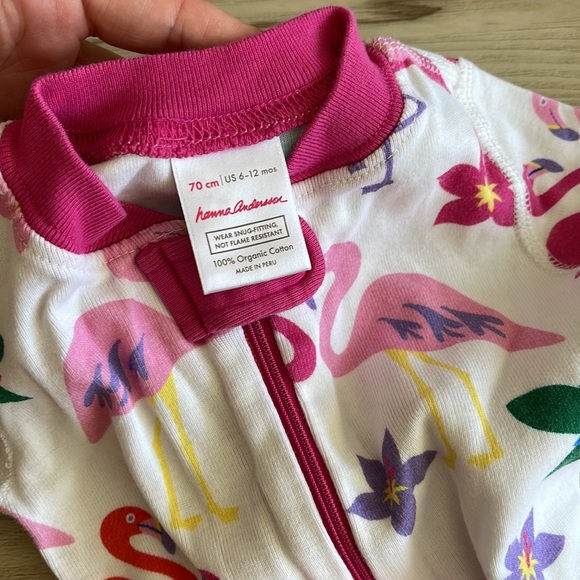 Hanna Andersson flamingo 🦩 zip ups - Picture 3 of 3